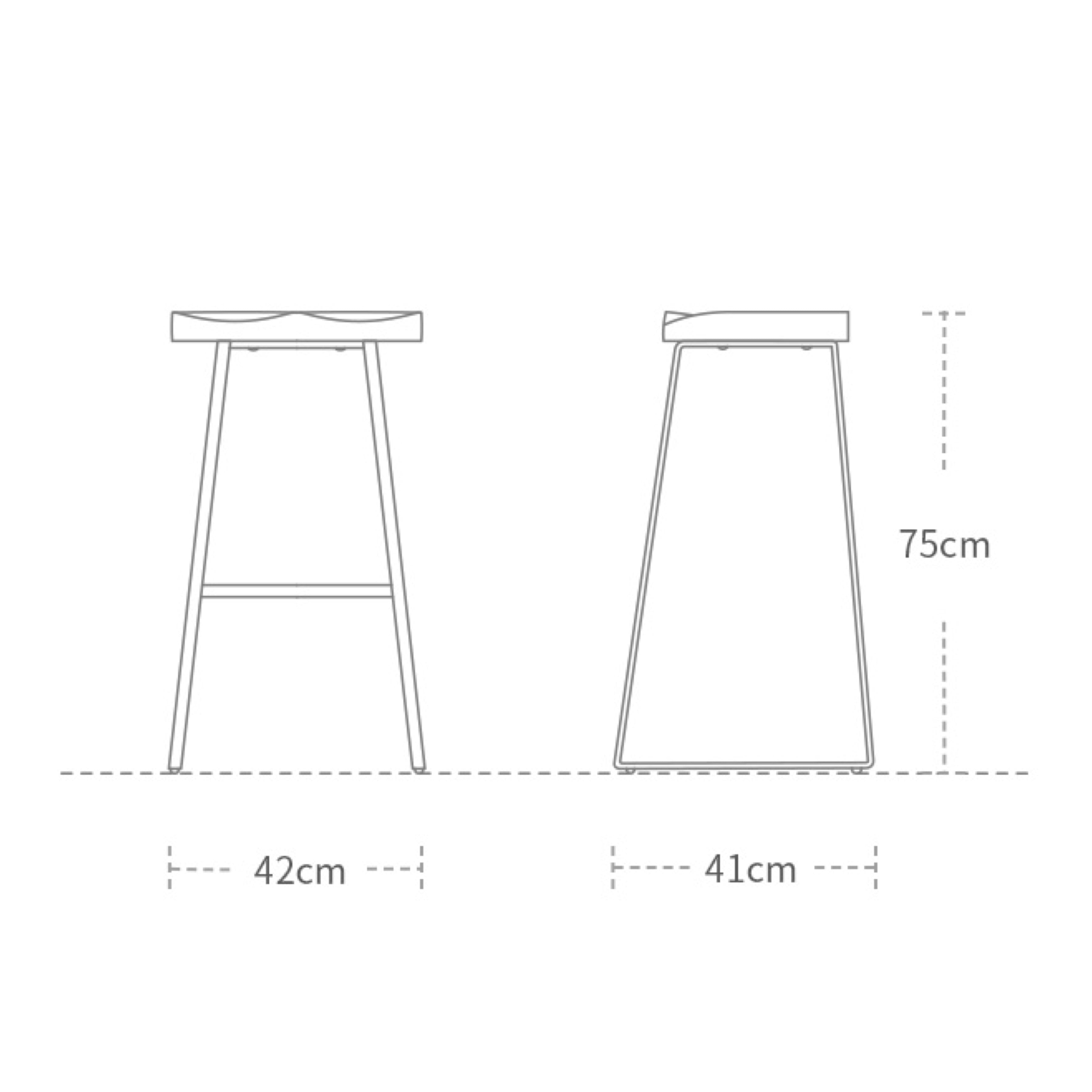 TR30022 Victoria Metal Bar Stool