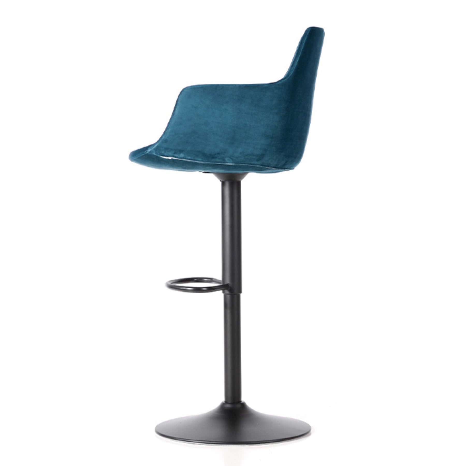 TR30023 Davis Swivel Velvet High Bar Stool