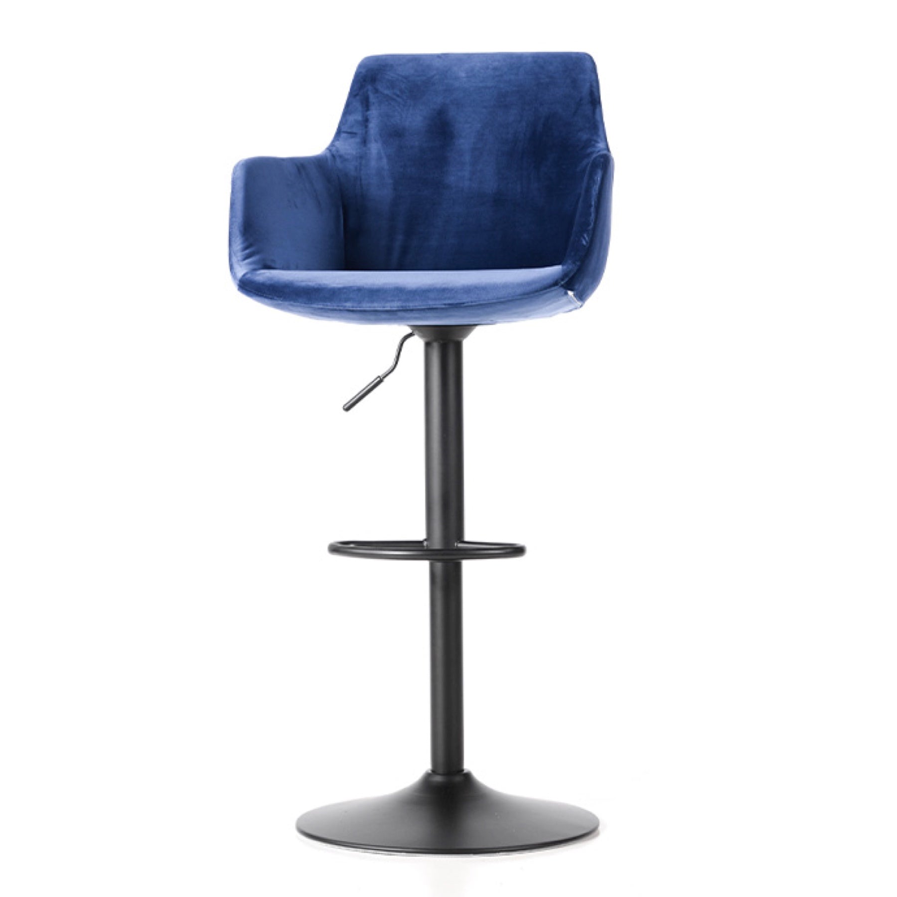 TR30023 Davis Swivel Velvet High Bar Stool