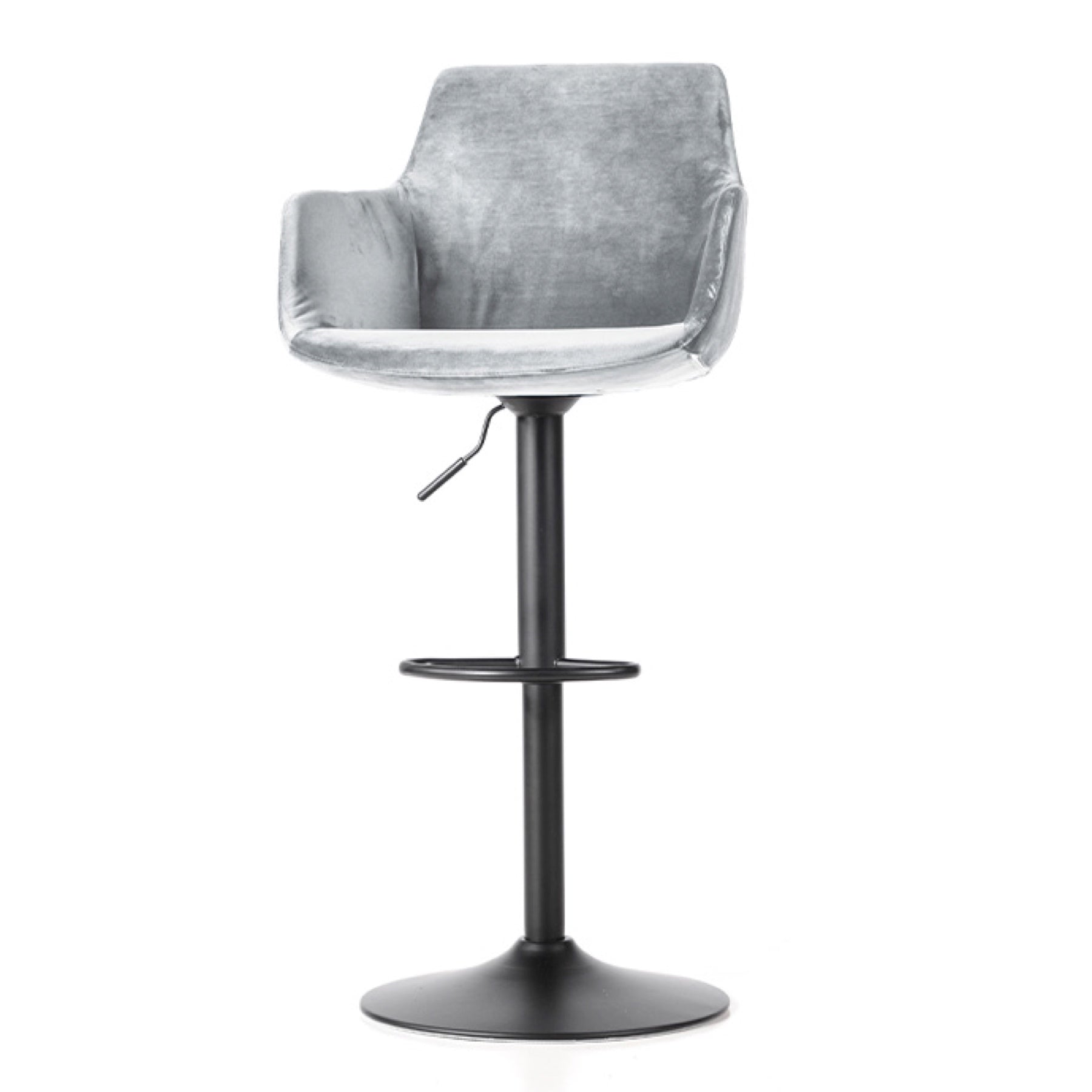 TR30023 Davis Swivel Velvet High Bar Stool