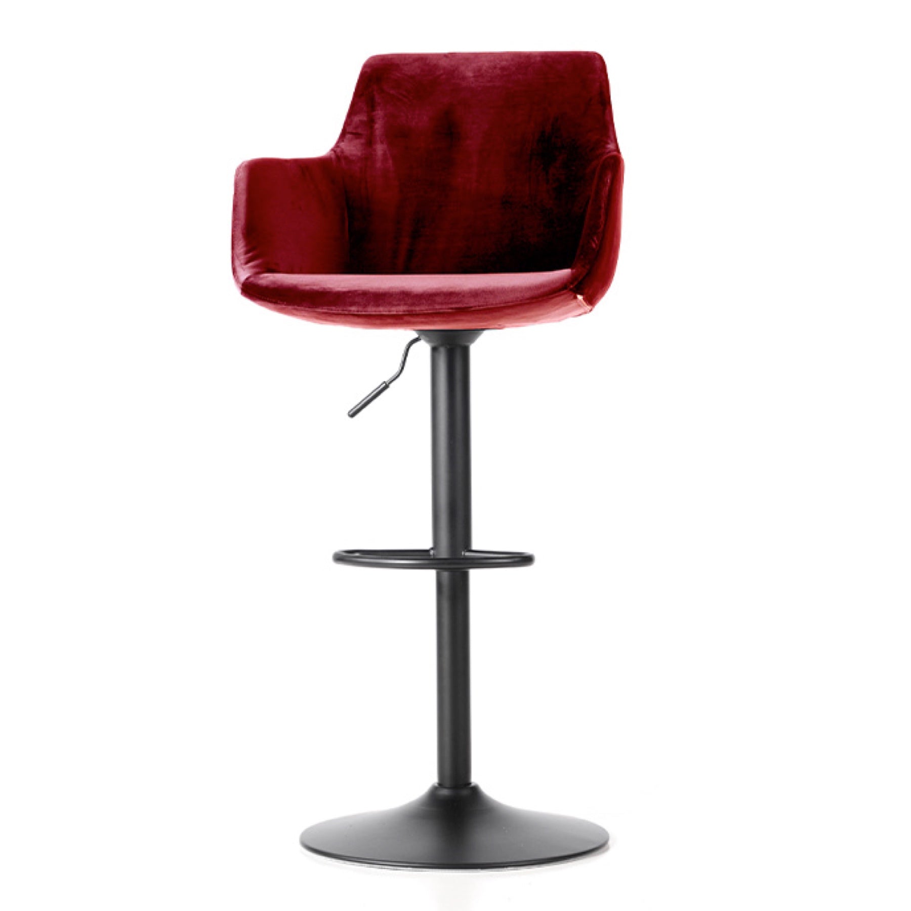 TR30023 Davis Swivel Velvet High Bar Stool