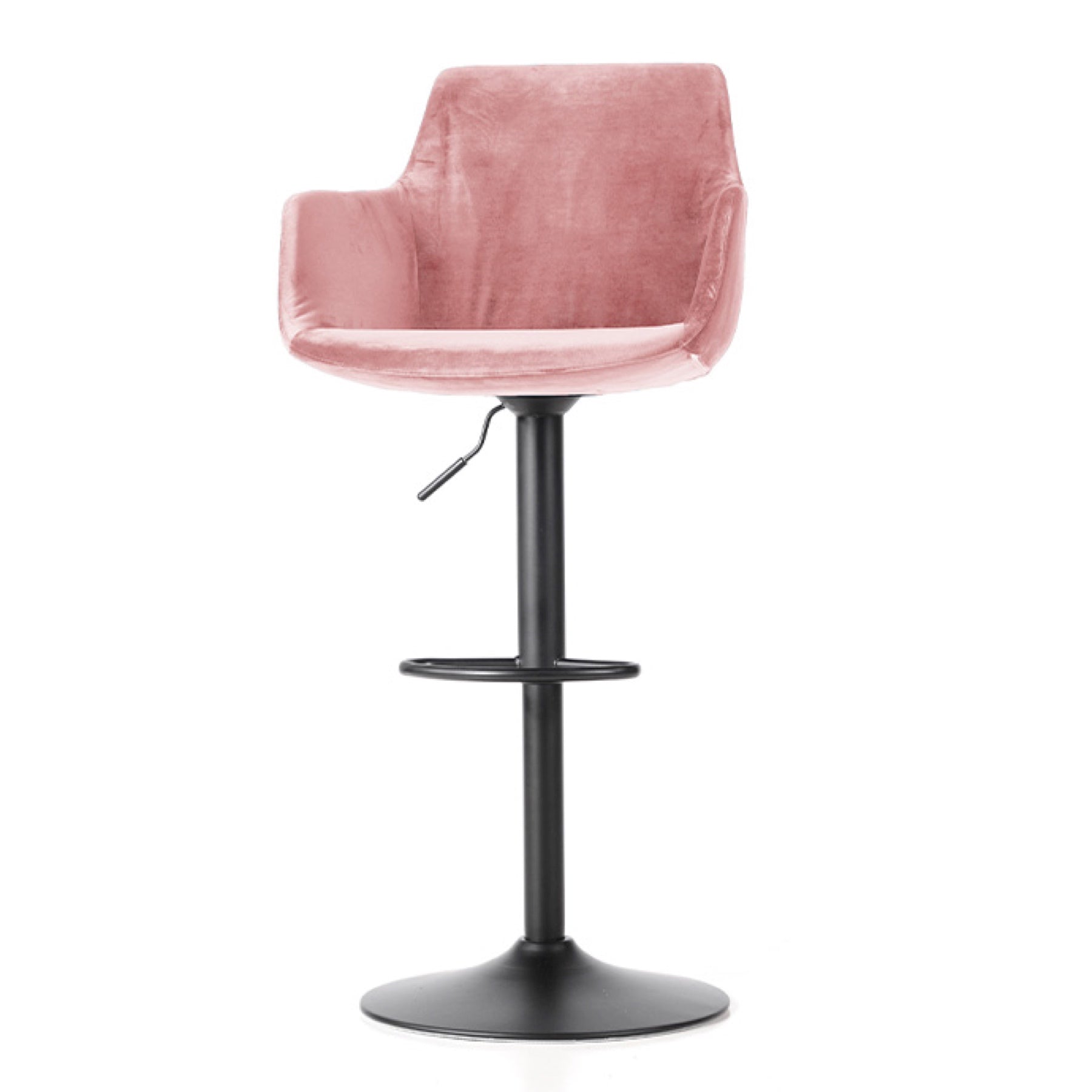 TR30023 Davis Swivel Velvet High Bar Stool