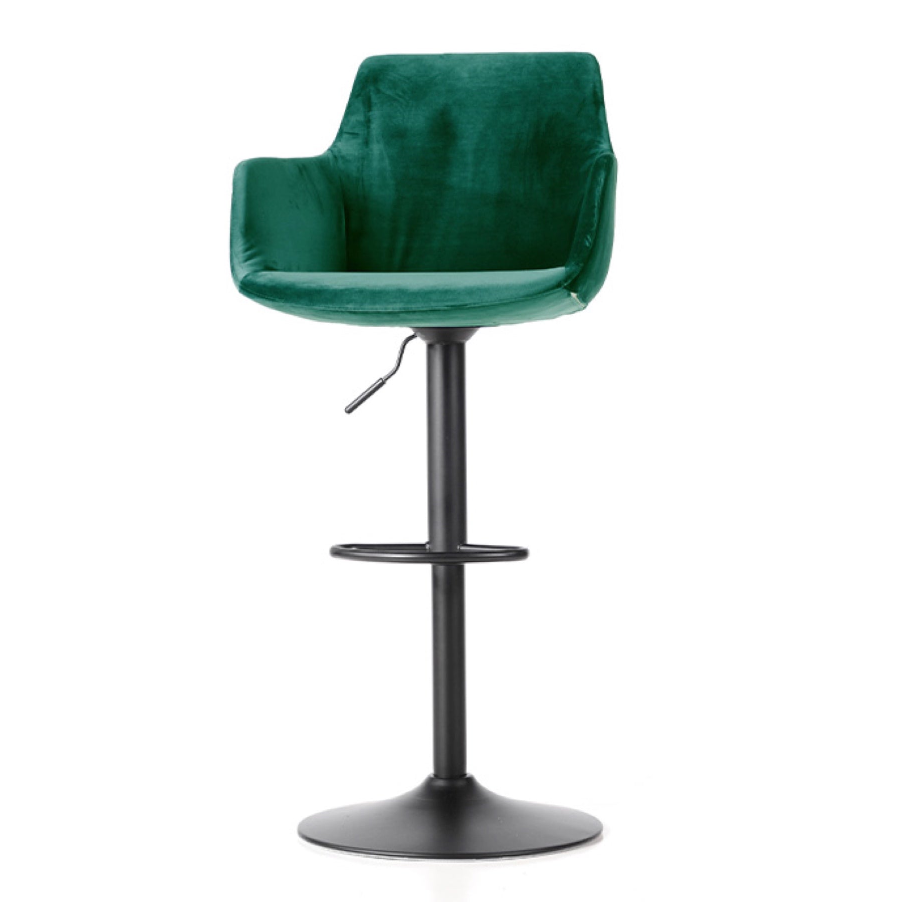 TR30023 Davis Swivel Velvet High Bar Stool