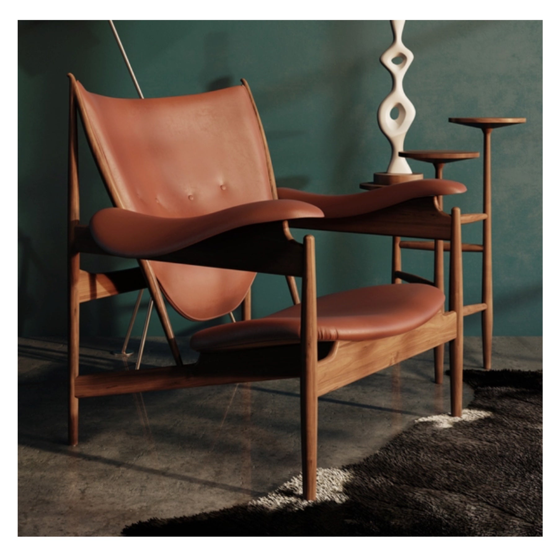 TR40060 FJuhl Style Chieftain Chair