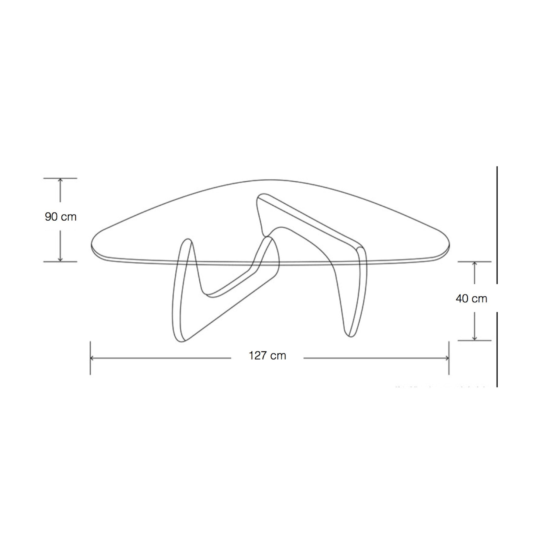 TR45013 Noguchi Style Coffee Table