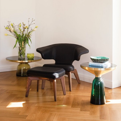 TR45019 Bell Style Glass Coffee Table and Side Table