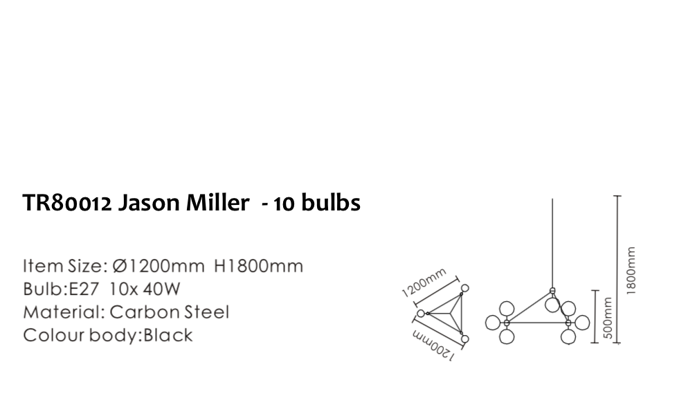 TR80012 JM Modo Bulb Chandelier