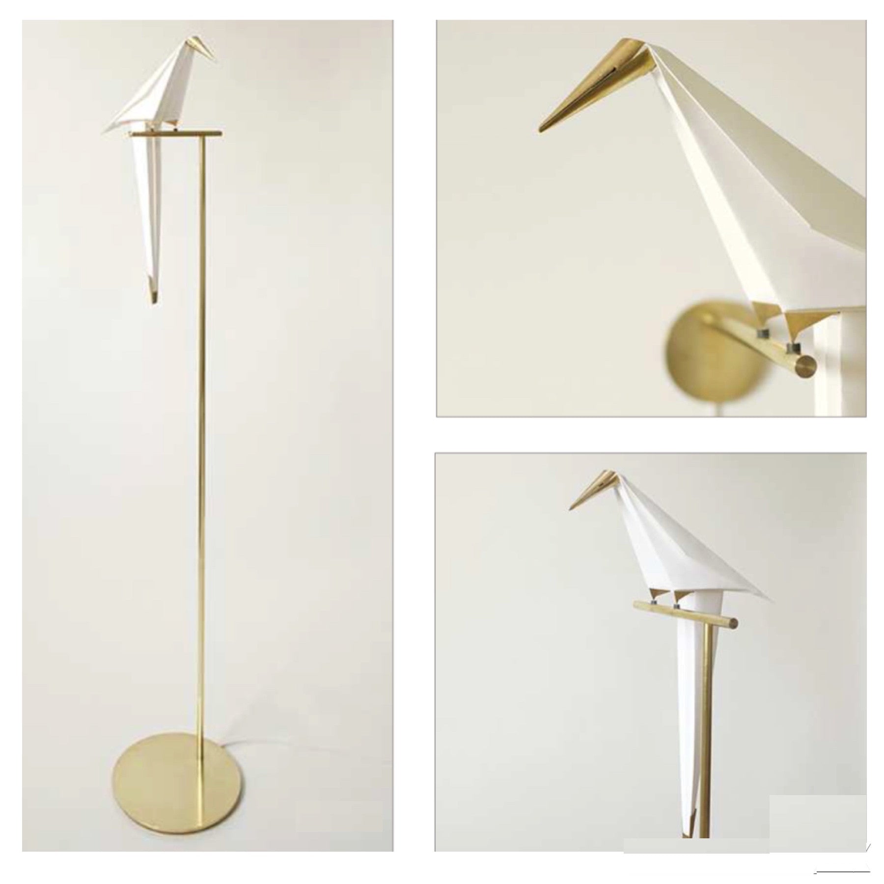 TR80034F Origami Bird Style Floor Lamp