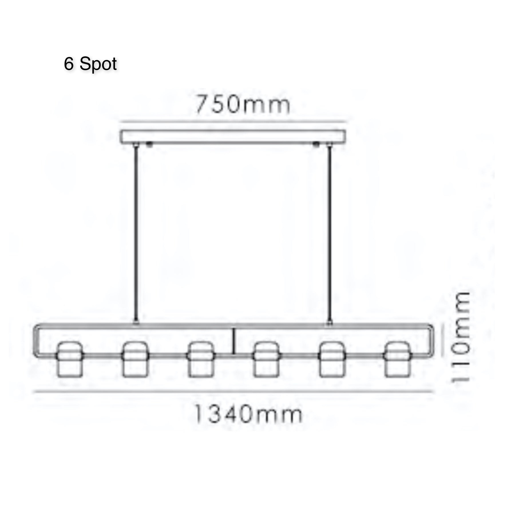 TR80064P LING Linear Suspension Style Lamp