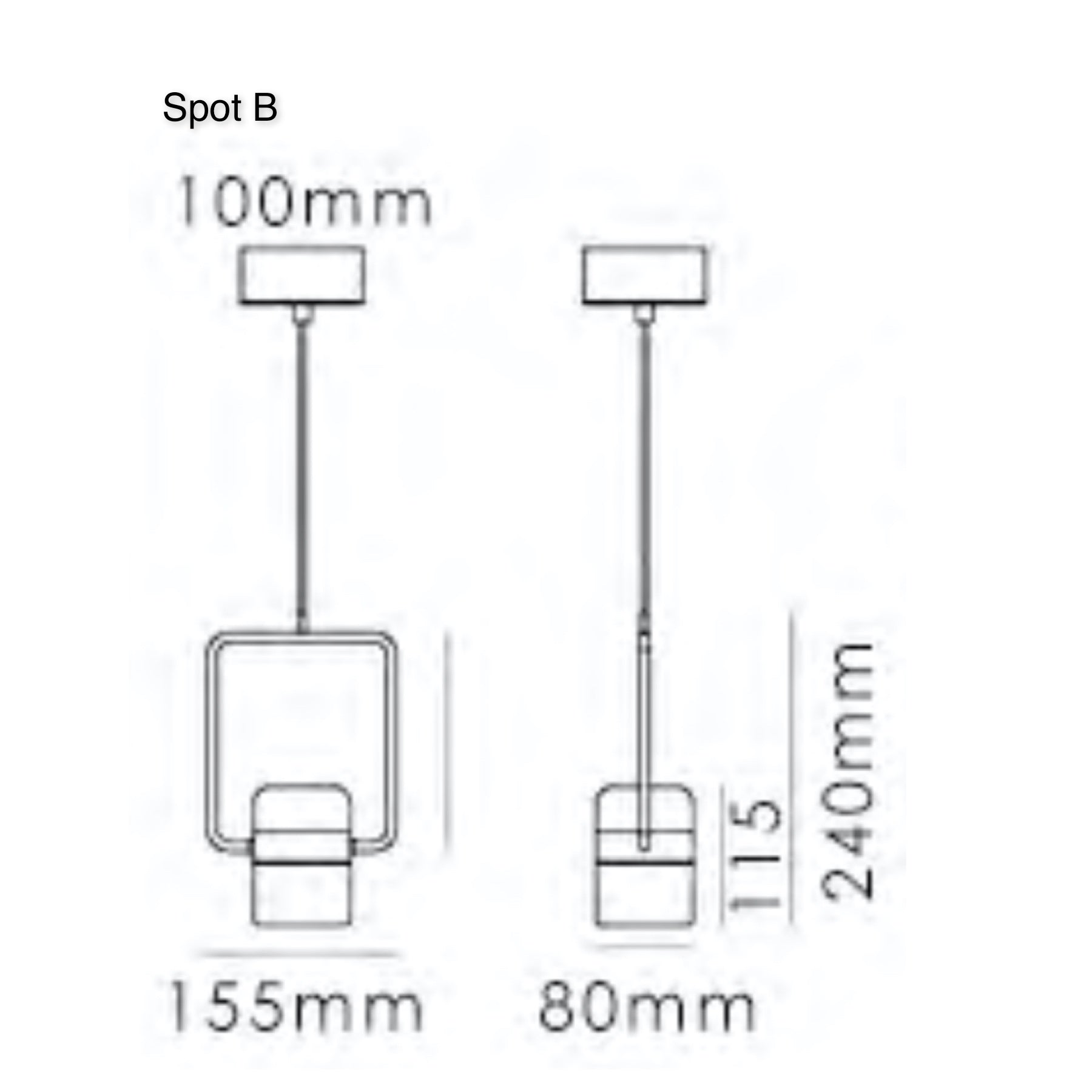 TR80064P LING Linear Suspension Style Lamp