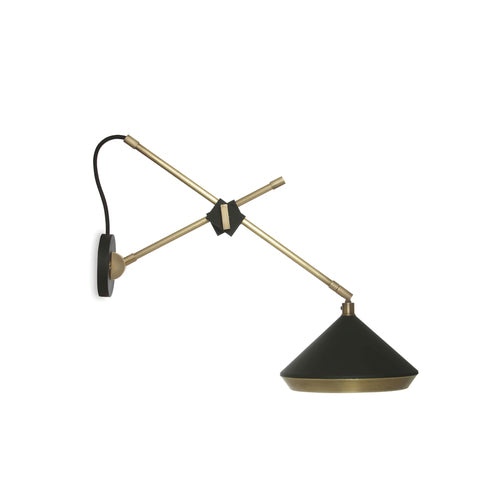 TR80155W Bert Frank Shear Style Wall Lamps