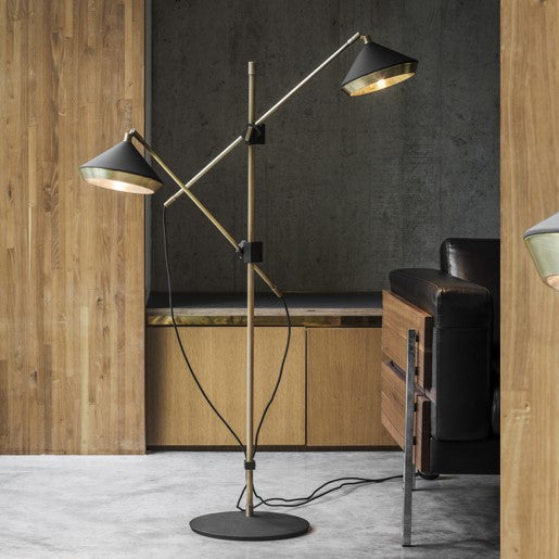 TR80155F Bert Frank Shear Style Floor Lamps