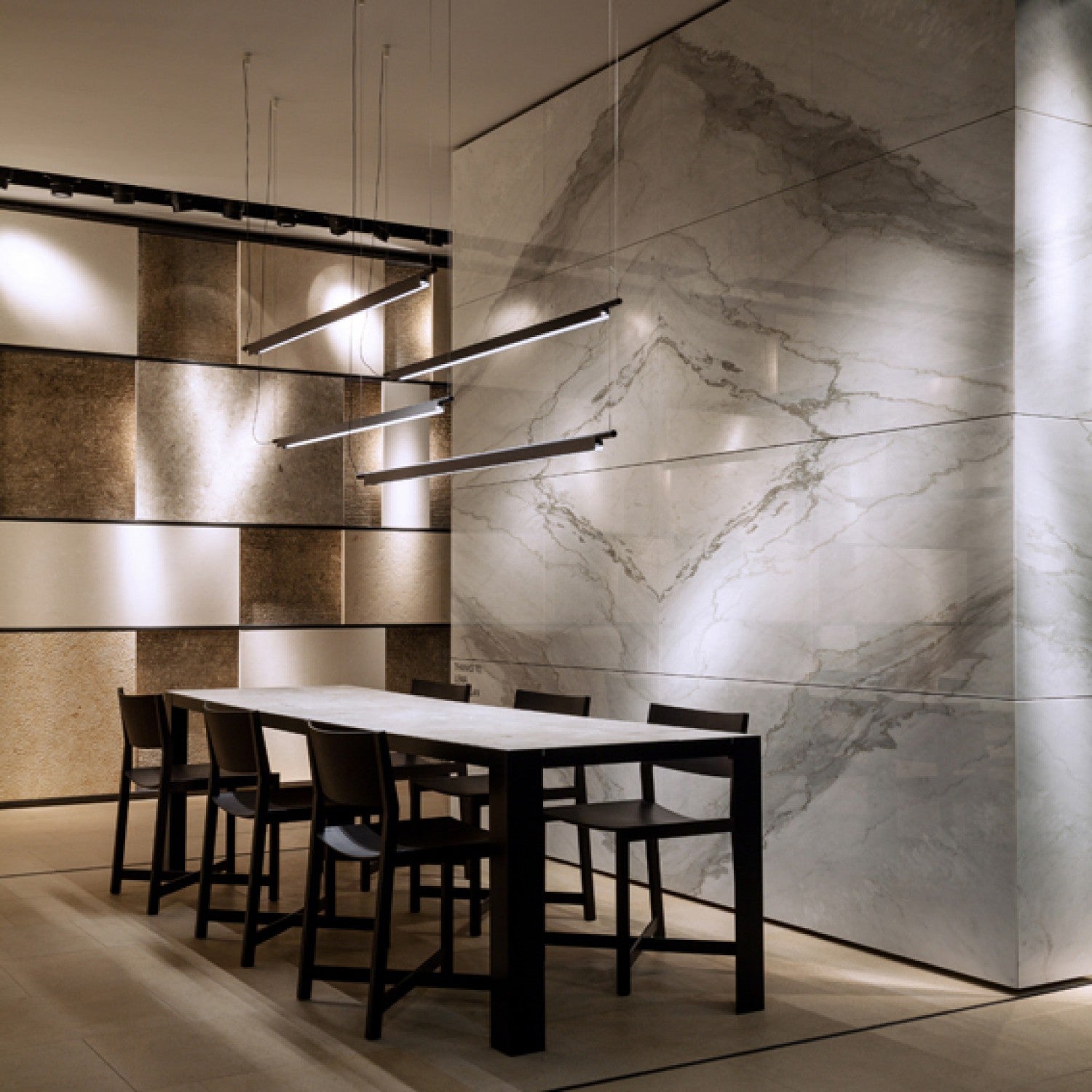 TR80173 Luceplan Compendium Style LED Linear Pendant Lamp