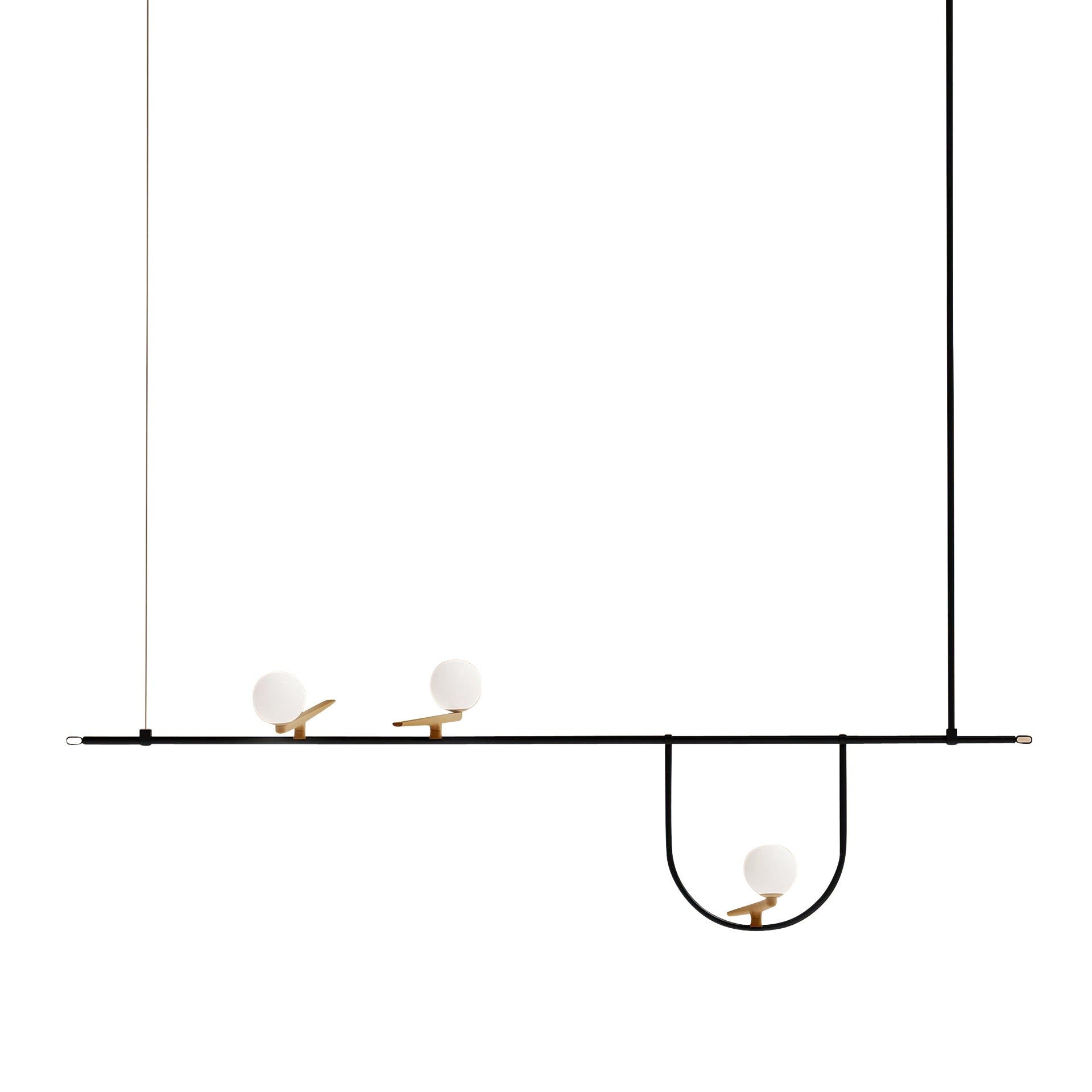 TR80177P Artemide Yanzi Style Linear Suspension Lamp