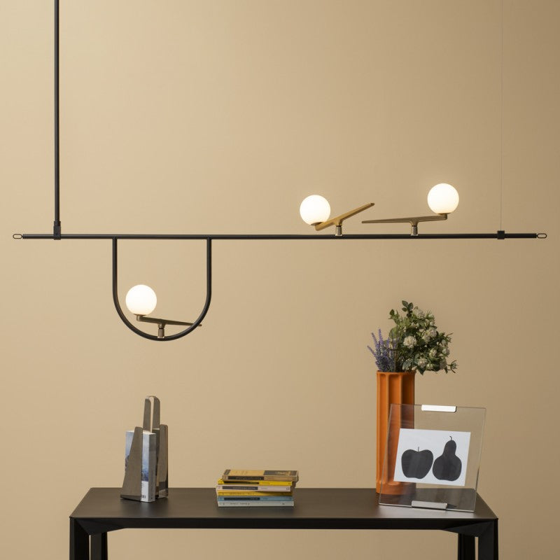 TR80177P Artemide Yanzi Style Linear Suspension Lamp