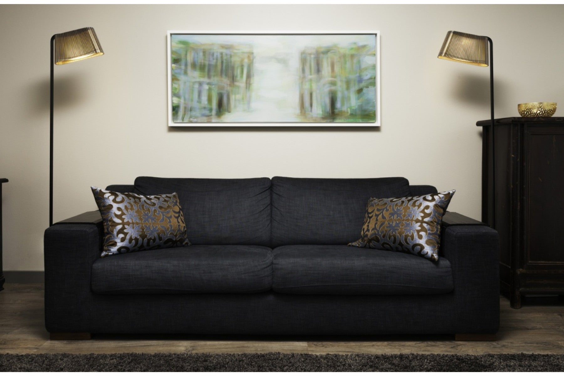 TR82003 Wooden Scandinavian Oasis wooden floor lamp