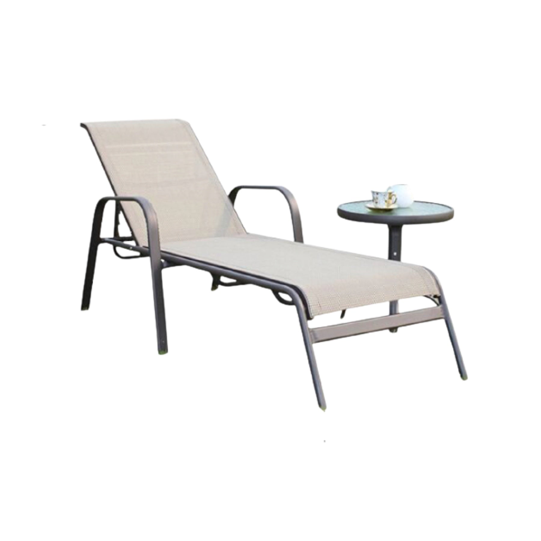 TR12009 Tenby Sunlounger and Side table