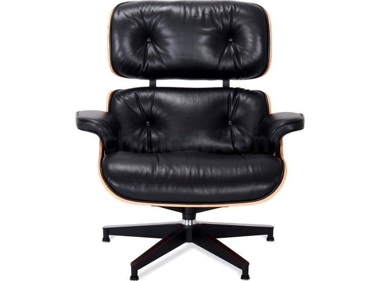 TR40006b  C-Eames Style Classic Lounge Chair & Ottoman