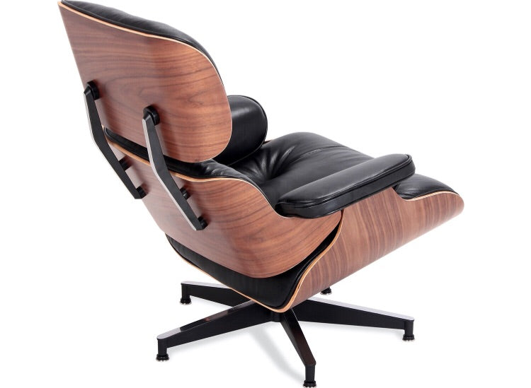 TR40006b  C-Eames Style Classic Lounge Chair & Ottoman