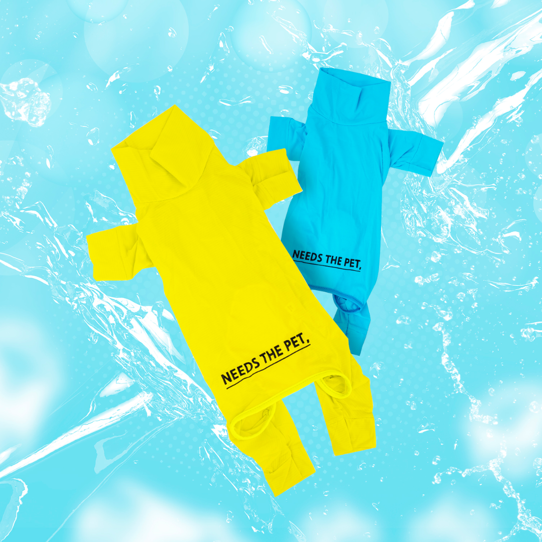 Sun Protection Suit Neon Blue