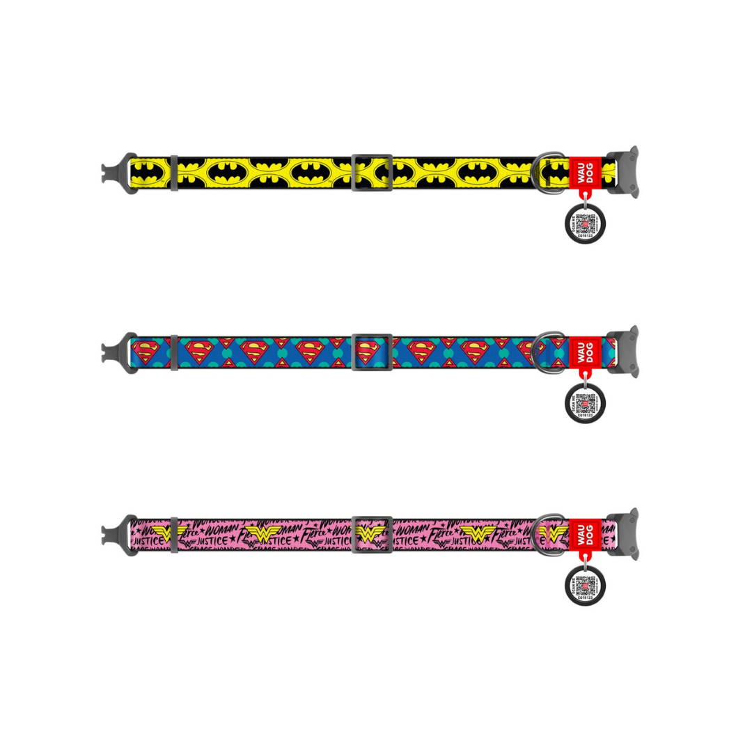 DC Comics Nylon Collar | Free ID Pet Tag