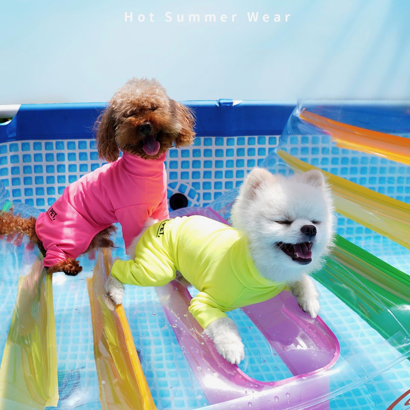 NTP Sun Protection Suit Neon Blue