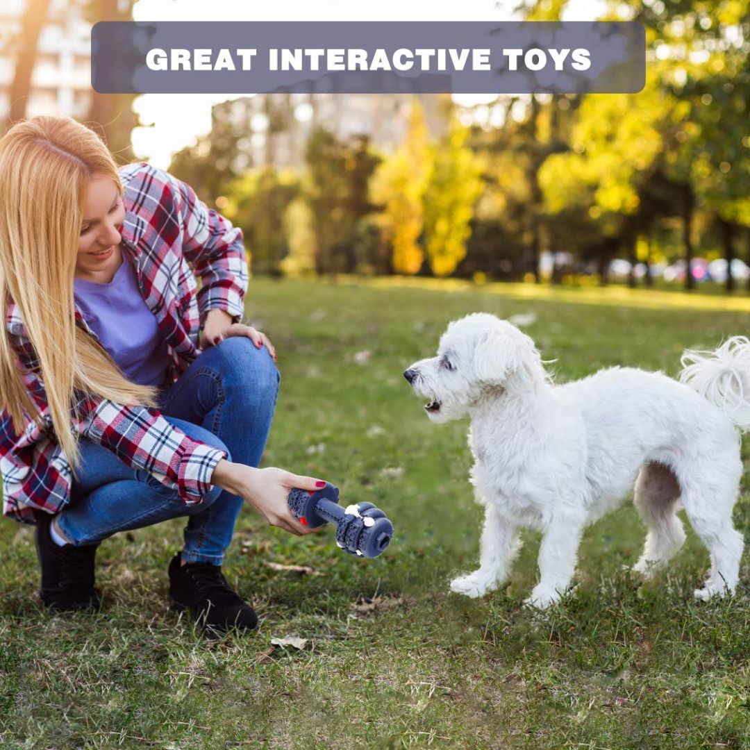 Dumbbell Chew Toy | Treats Dispenser