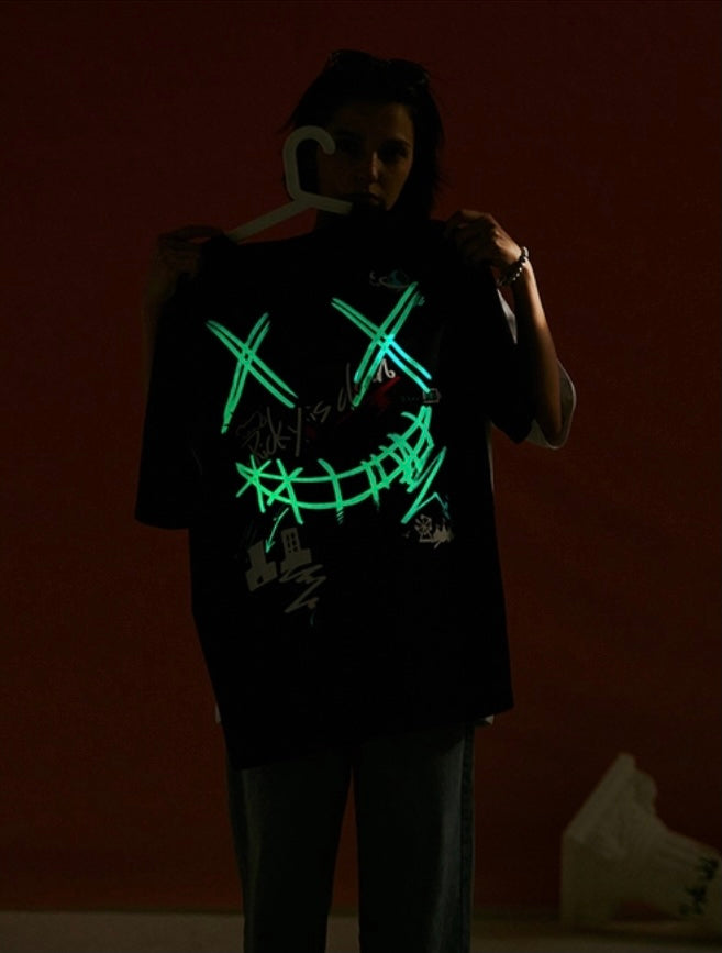 Rickyisclown Graffiti Glow in the dark Tee (Black)