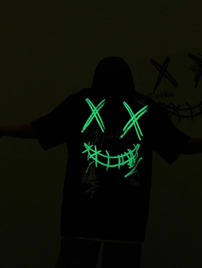 Rickyisclown Graffiti Glow in the dark Tee (Black)