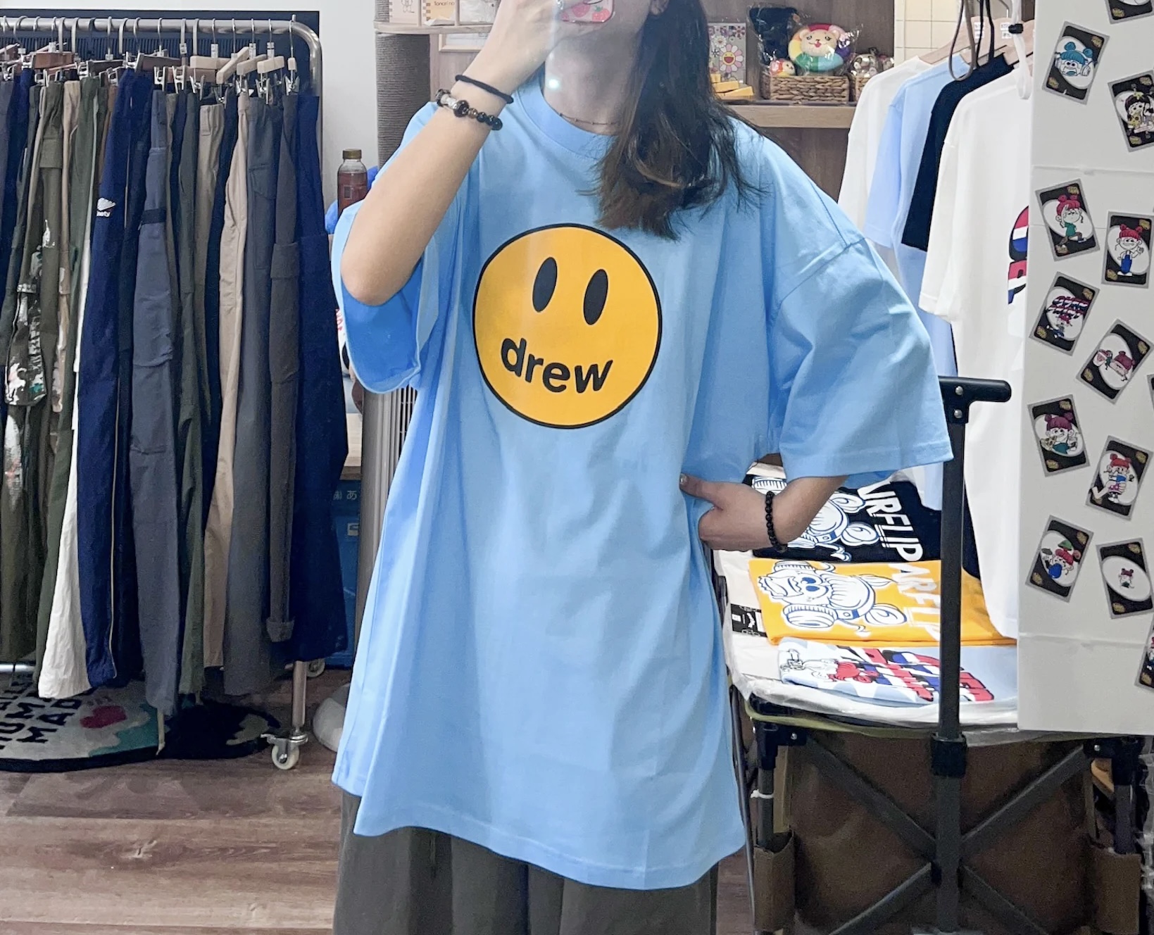 Drew House Smiley Tee (Pacific Blue)