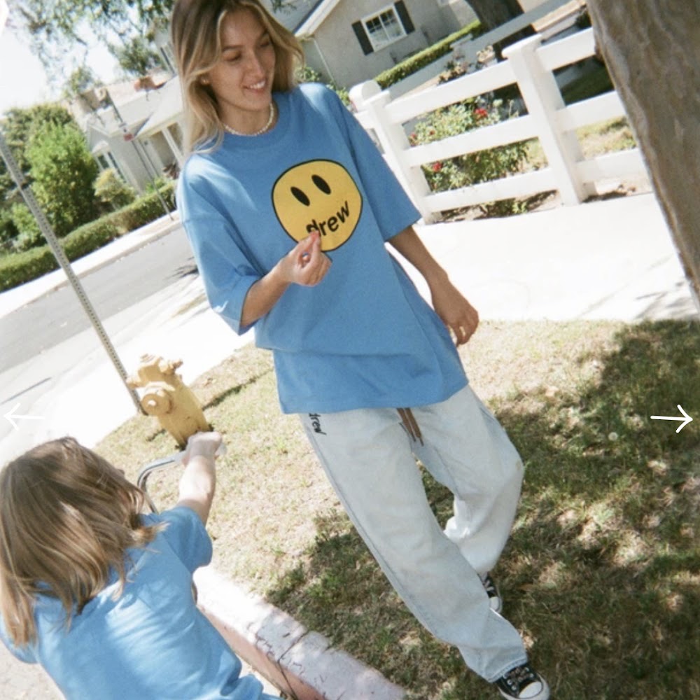 Drew House Smiley Tee (Pacific Blue)