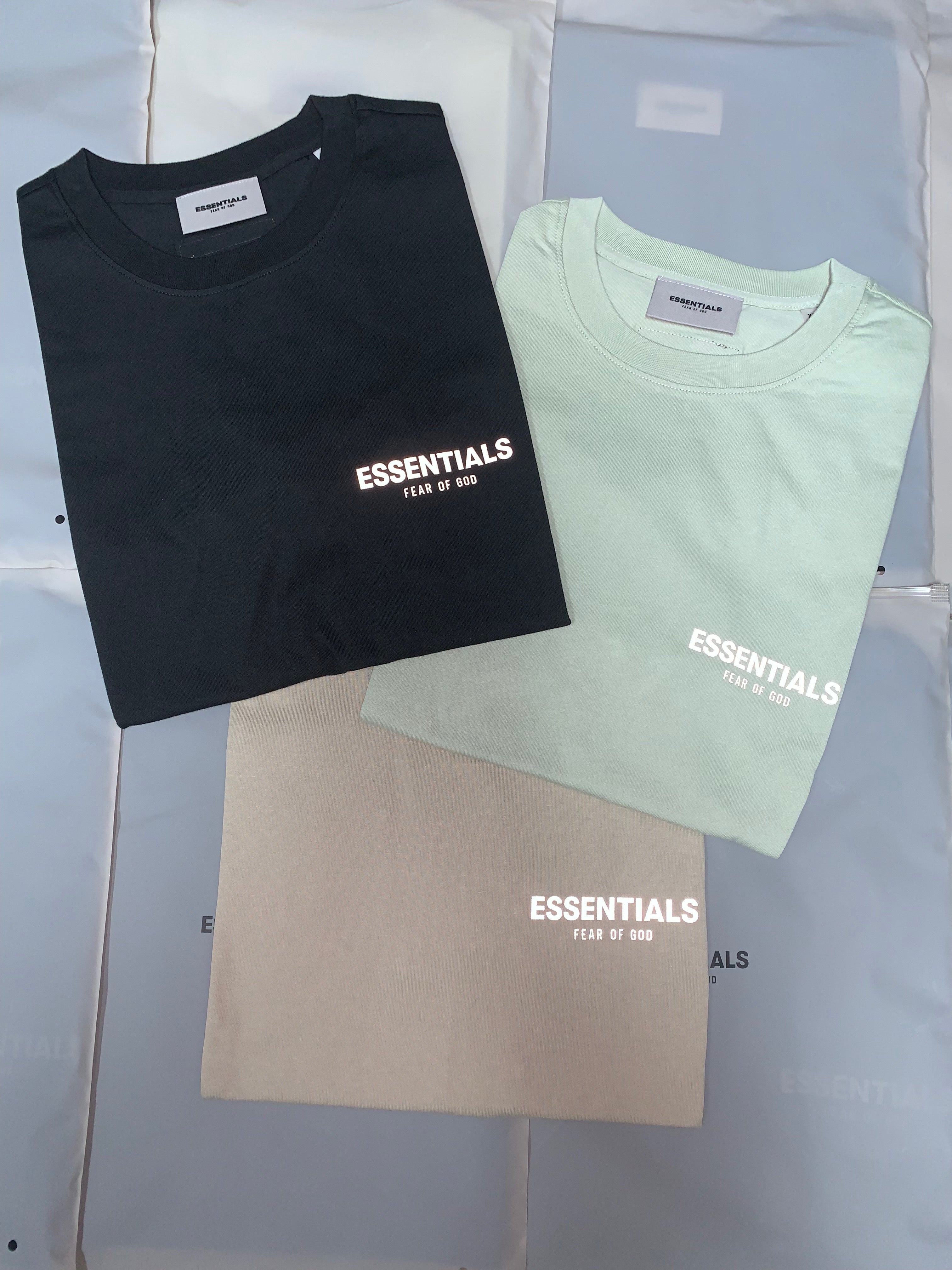 Fear of God Essentials Reflective Logo (Black)