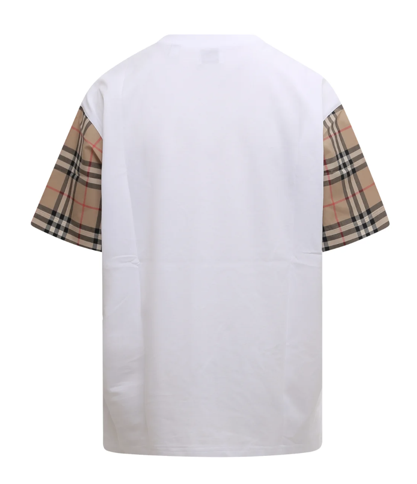 Burberry Vintage Check Sleeve Tee White