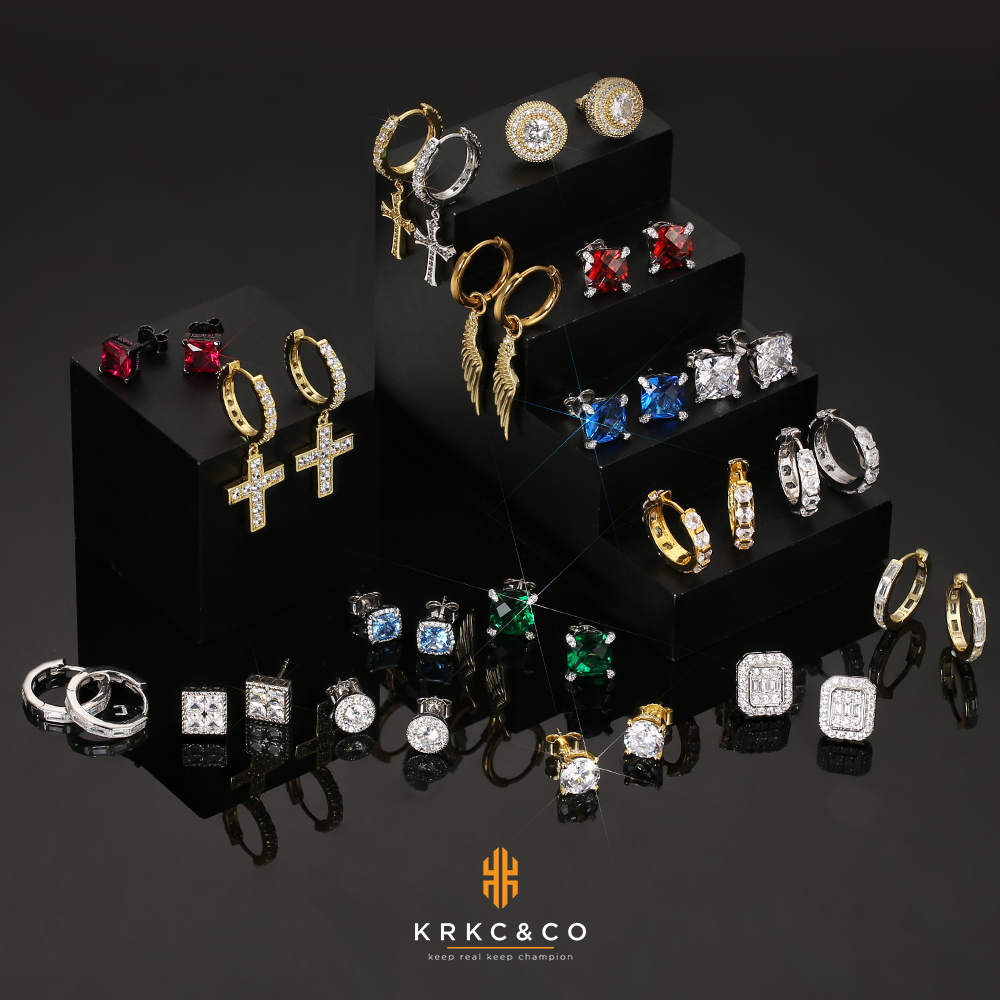 メンズ ピアス 片耳 ３点セット シルバー925 KRKC