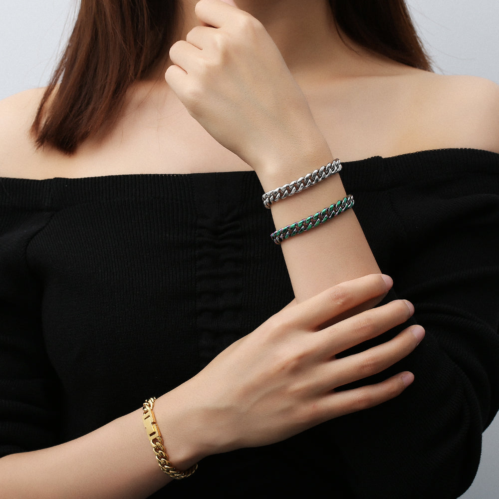 喜平 ブレスレット 8mm 16.5cm-22cm (3色選択可) KRKC