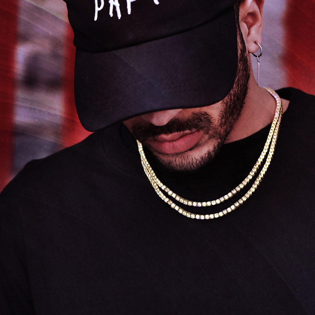 3mm 14kゴールドテニスチェーンネックレス - jpkrkc&co