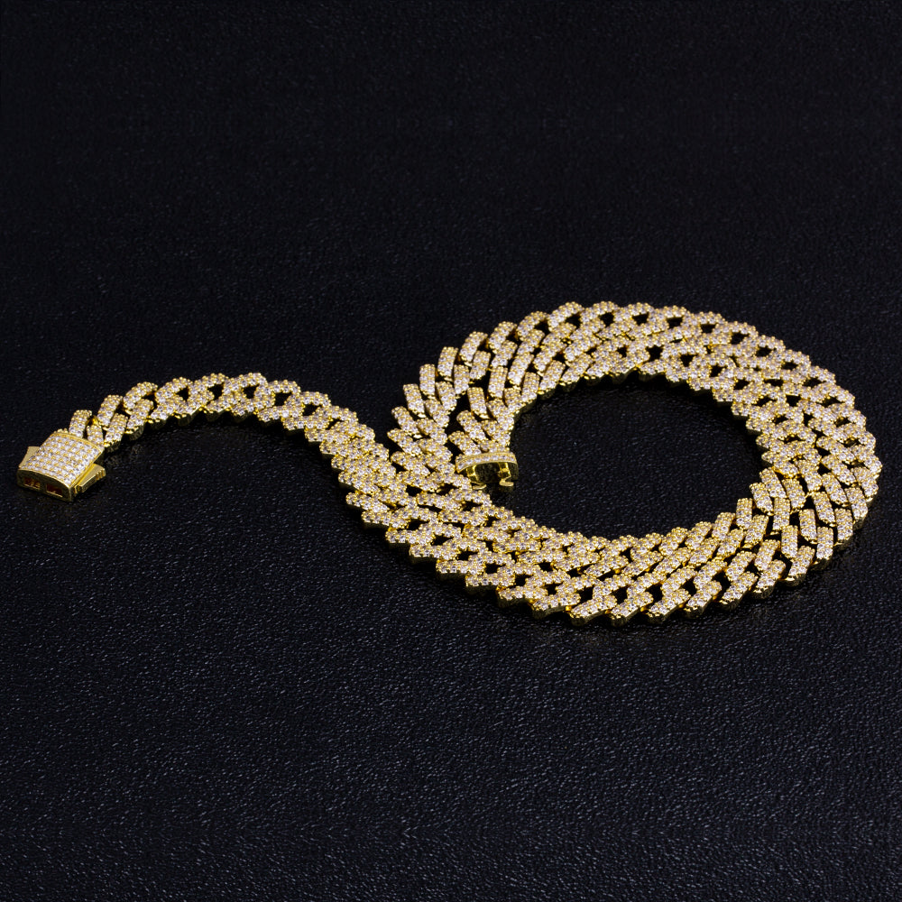 幅12mm14kゴールド 方形喜平キューバンネックレス - jpkrkc&co