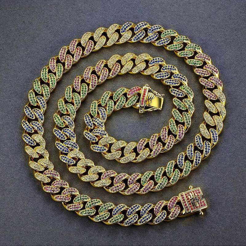 krkcゴールドチェーンネックレス