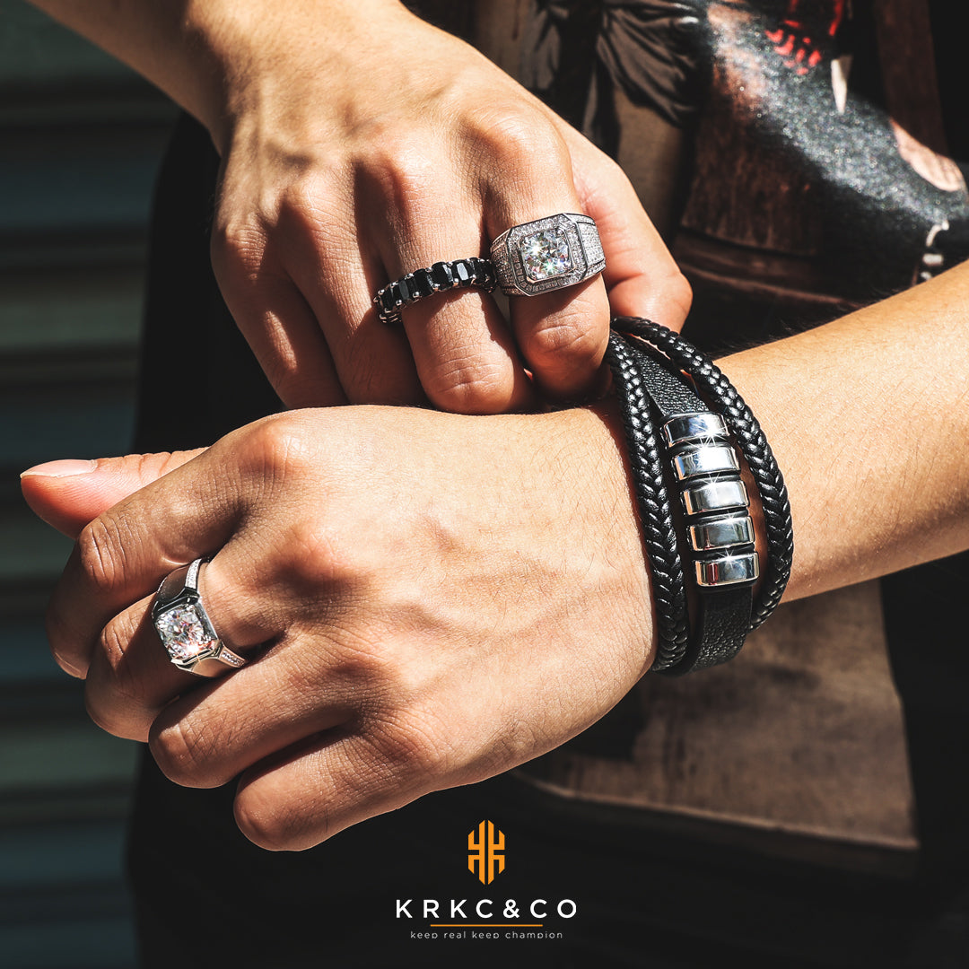 3カラット VVS1 モアサナイト リング メンズ KRKC