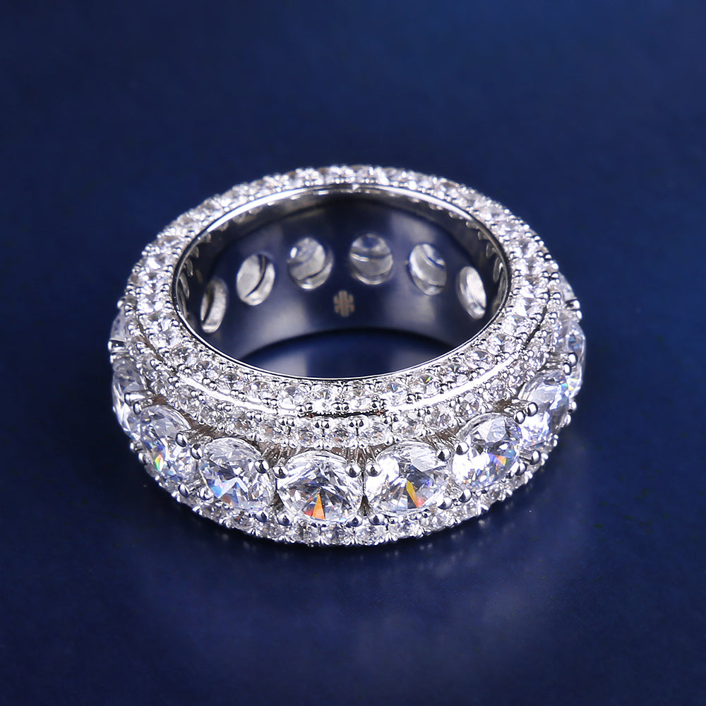 ダイヤモンド メンズ リング ジルコニア 指輪 ホワイトゴールド KRKC