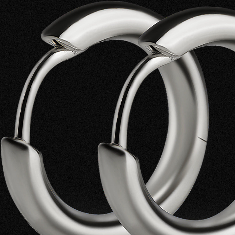 シルバー925両耳リングピアス15mm - jpkrkc&co