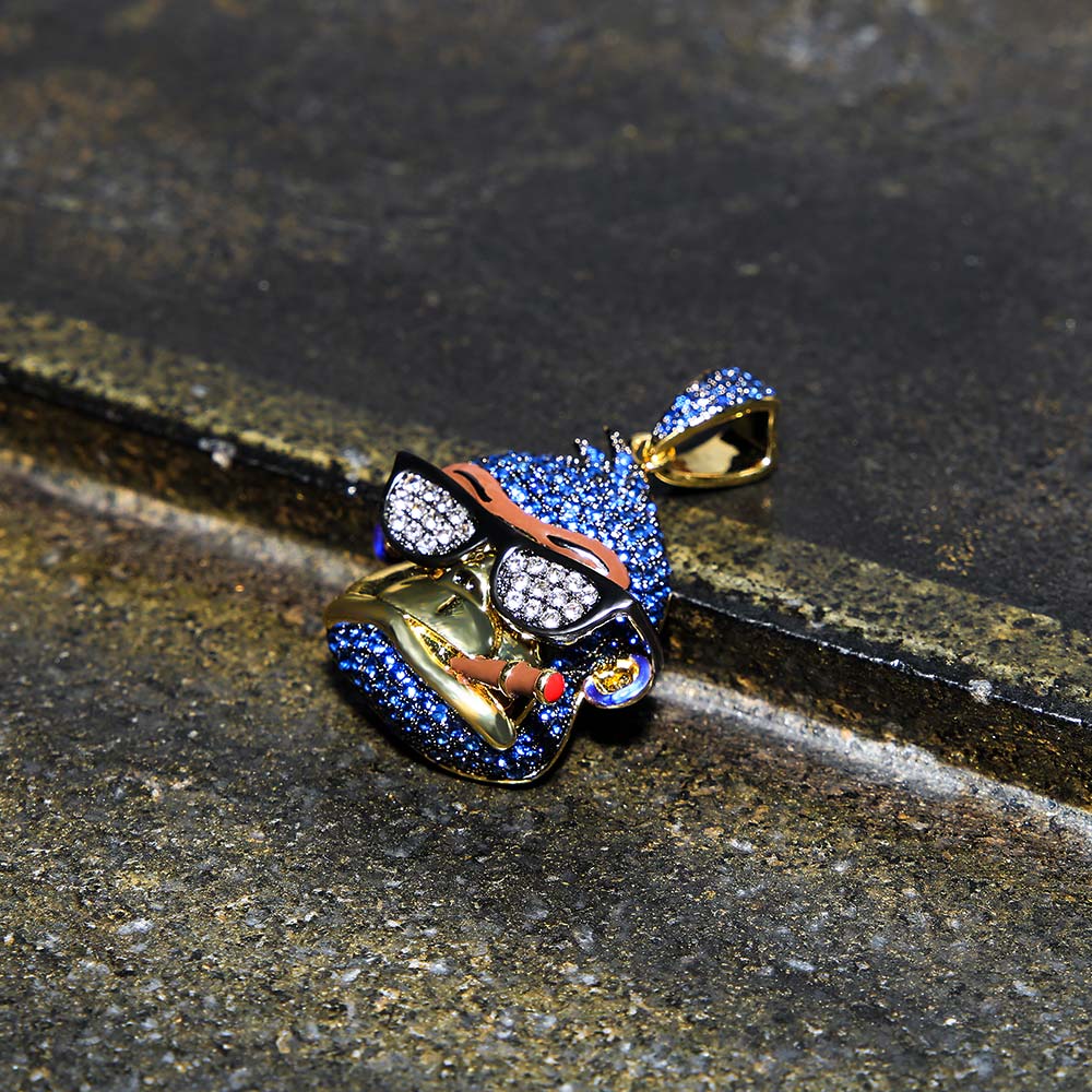 14kゴールド多色個性溢れるゴリラペンダント - jpkrkc&co