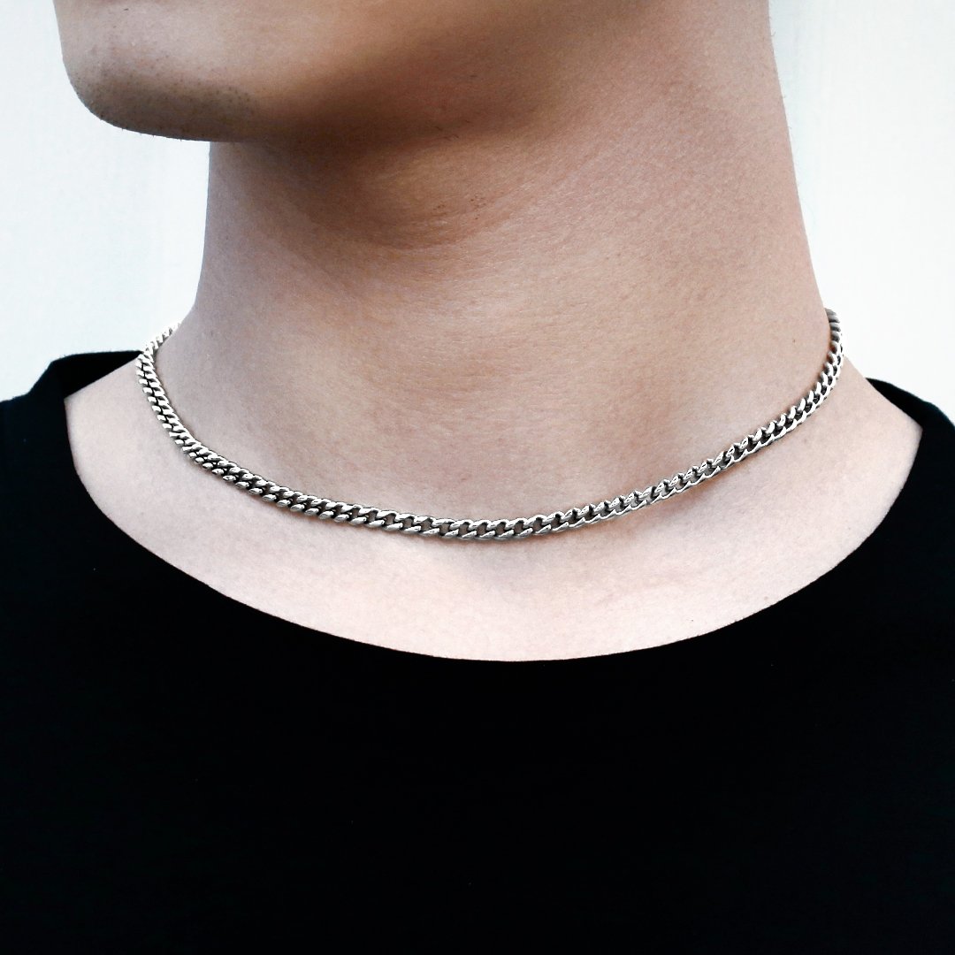 喜平 ネックレス メンズ 4mm 45cm-65cm （2色選択可）KRKC