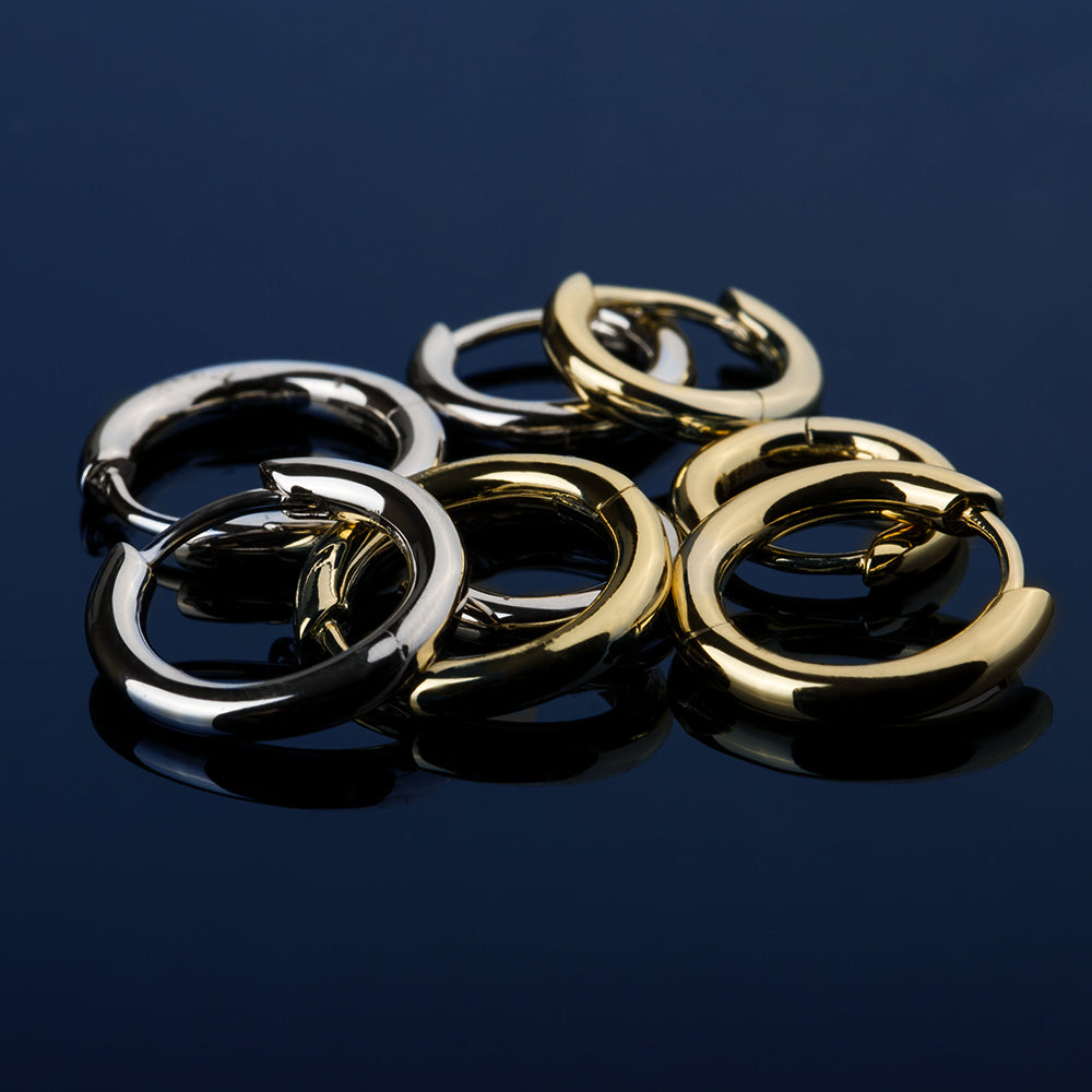 シルバー925両耳リングピアス15mm - jpkrkc&co