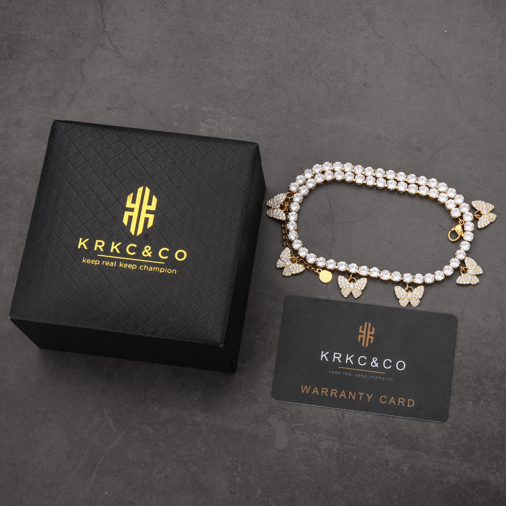 6つ 14kゴールド 蝶 ネックレス レディース-krkc&co