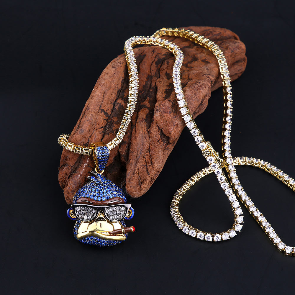 14kゴールド多色個性溢れるゴリラペンダント - jpkrkc&co