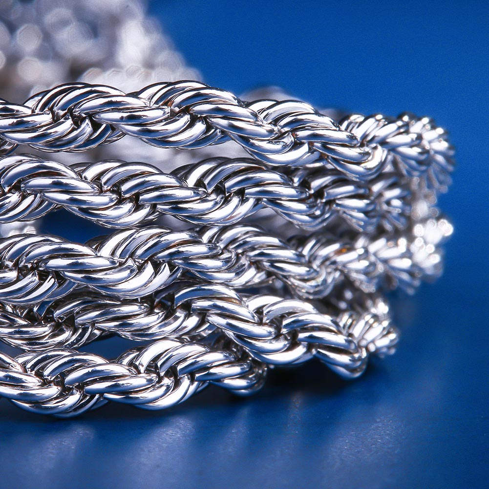 3mmホワイトゴールドロープチェーンセット（ 55cm+ 60cm） - jpkrkc&co