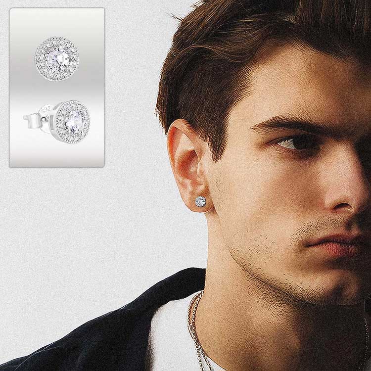 ホワイトゴールド ダイヤモンド ピアス シルバー925-krkc&co