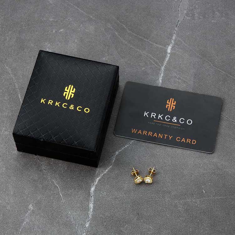 14k ゴールド ダイヤモンド ピアス シルバー925-krkc&co