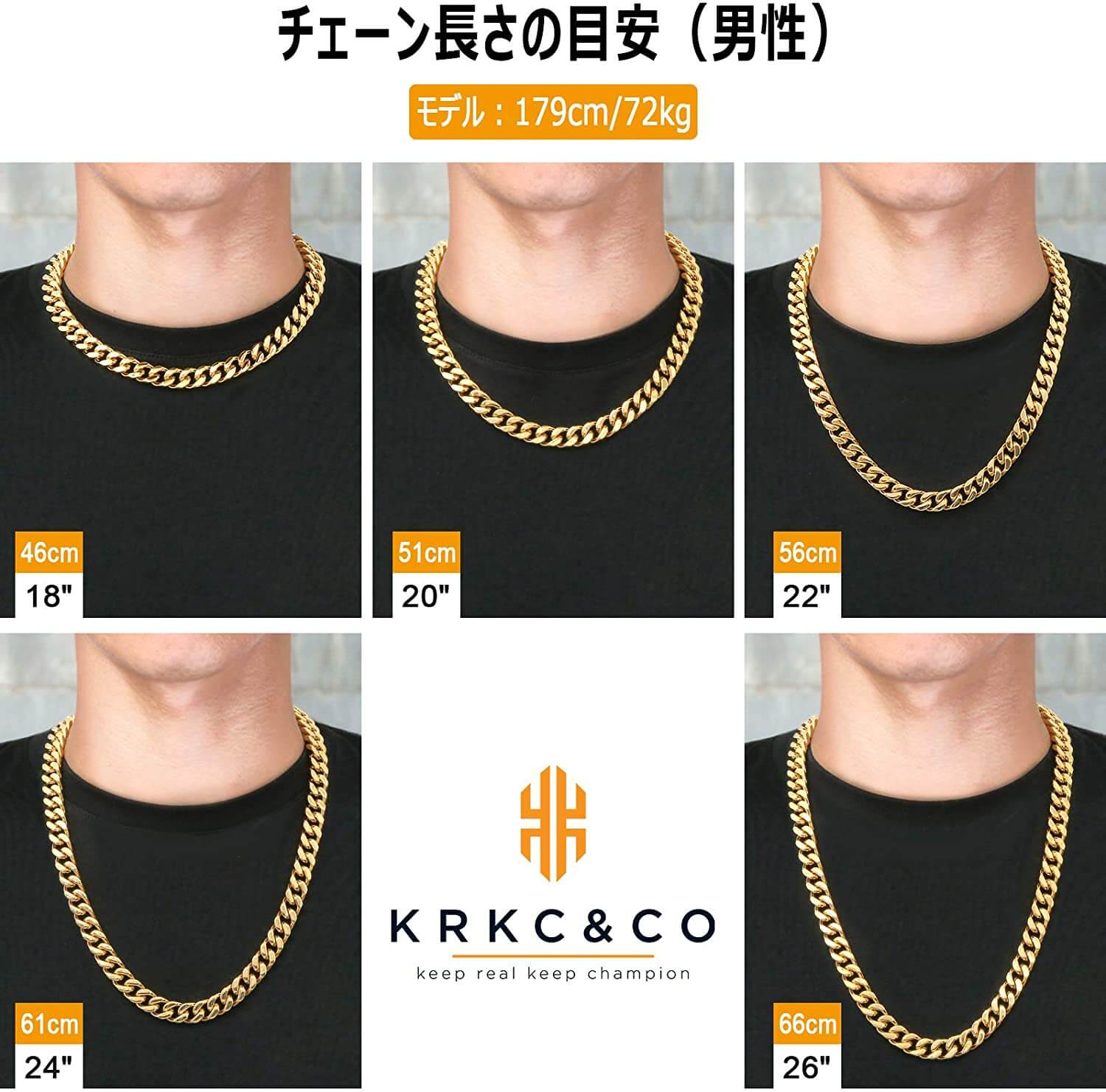 マイアミ 4面カット キューバン ネックレス メンズ 14mm お洒落留め具 